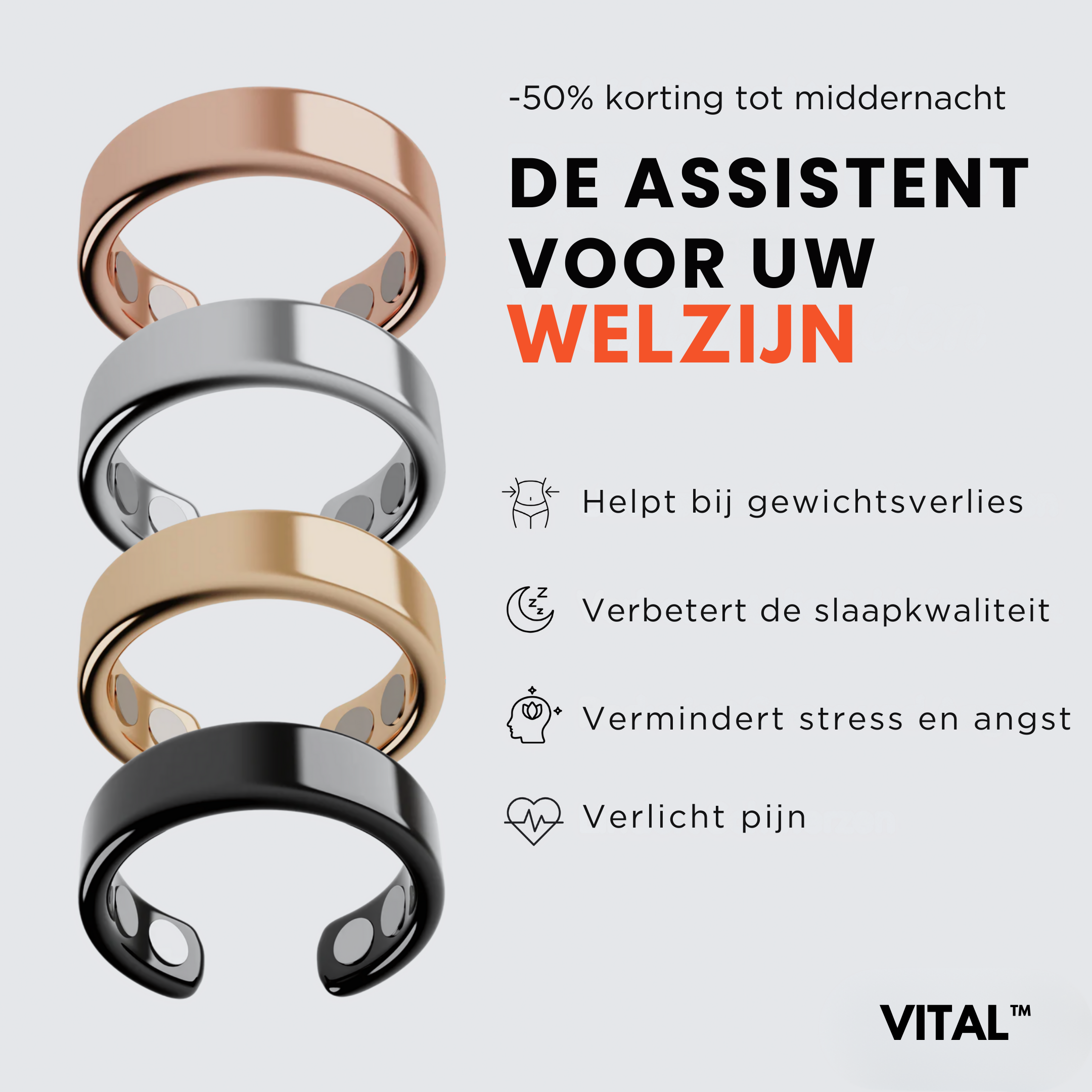 Vital™ - De Magnetische Therapie Ring